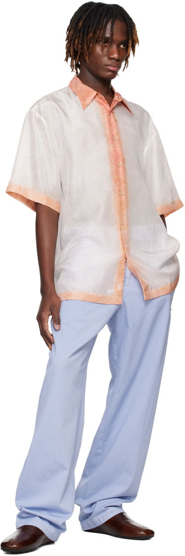 Skjorte Dries Van Noten Dries Van Noten Silk Dip Dye Shirt Orange | 251-020700-1201, 3