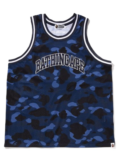 Tanktop BAPE Color Camo Basketball Tank Top Mørkeblå | Please note: BAPE runs approximately one size small compared to traditional US sizing. We recommend moving up at least one whole size when purchasing a BAPE piece of clothing.