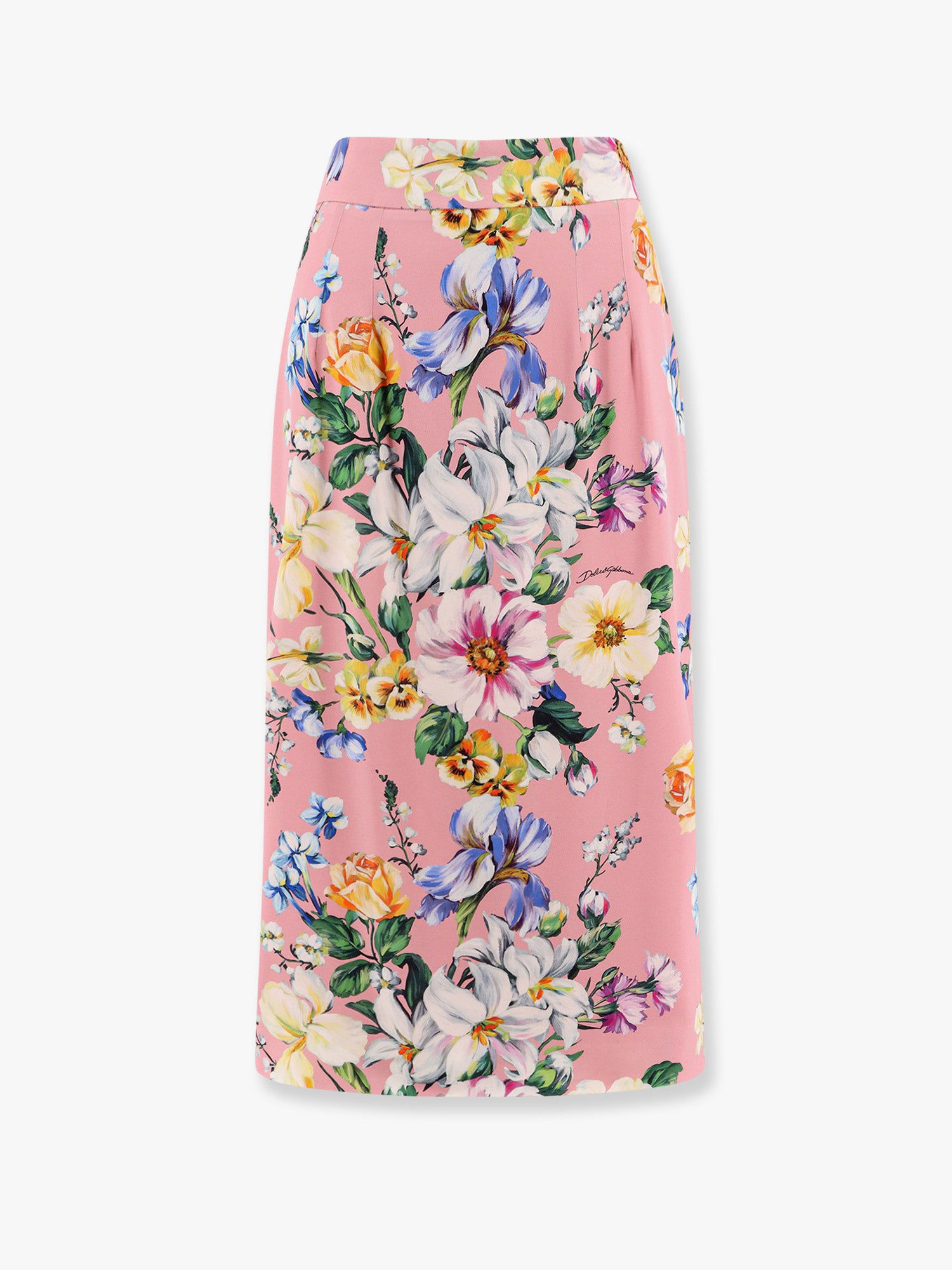 Nederdel Dolce & Gabbana Dolce & Gabbana Floral Print Midi Skirt Lyserød | F4CS8TFSA7GHF5JC, 0