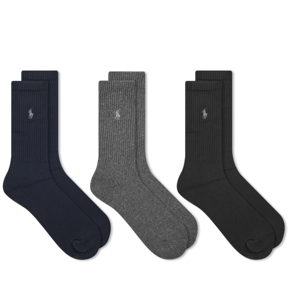 Sokker Polo by Ralph Lauren Sports Sock - 3 Pack Flerfarvet | 449655211001, 0