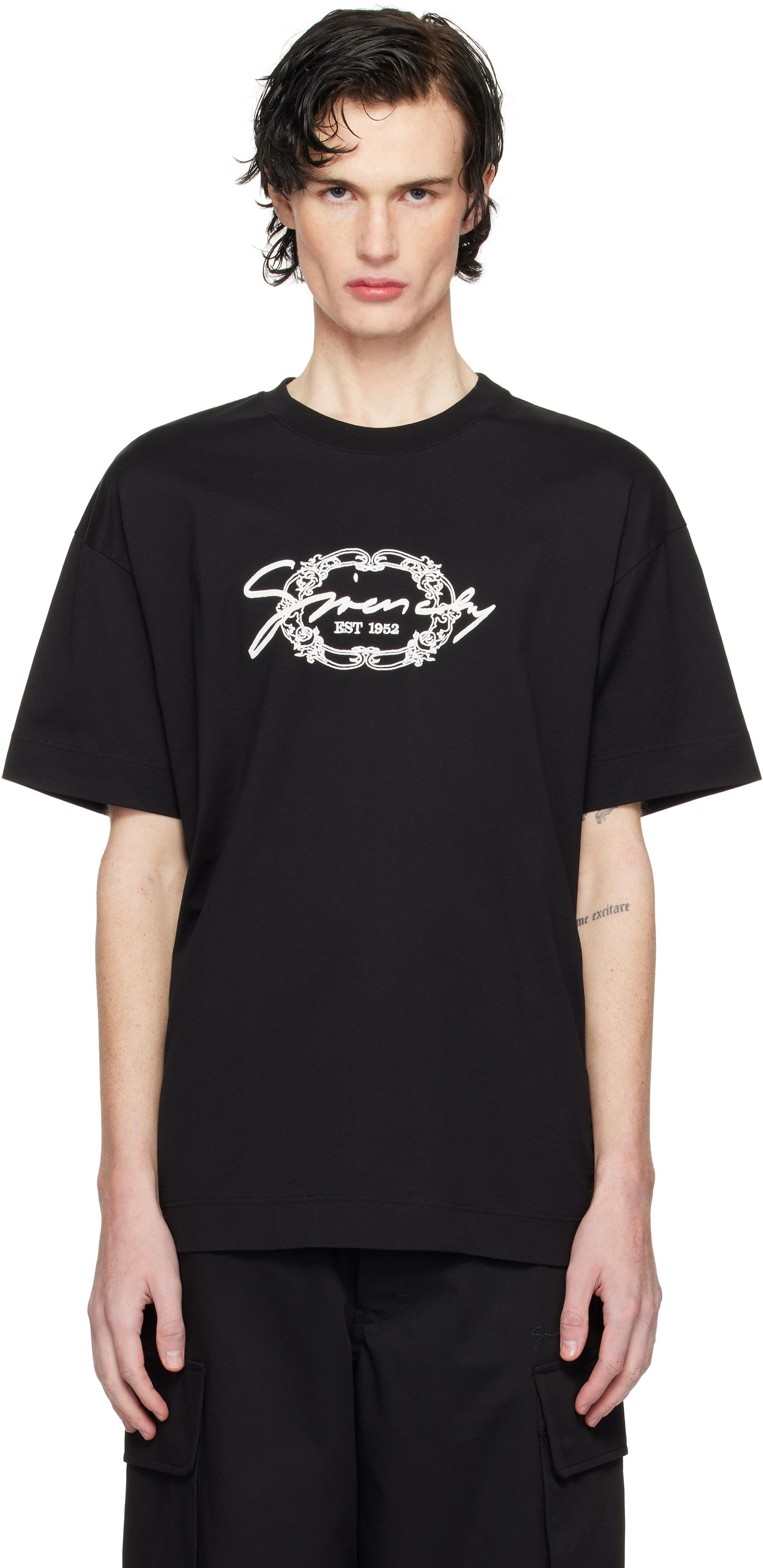 T-shirt Givenchy Medallion Logo T-Shirt Sort | BM71MG3YPK001, 0
