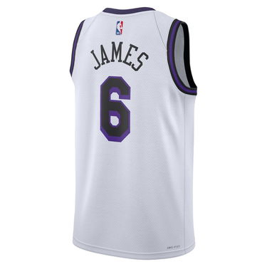Jersey Nike Dri-FIT NBA LeBron James Los Angeles Lakers City Edition 2022 Swingman Jersey Hvid | DO9597-101, 2
