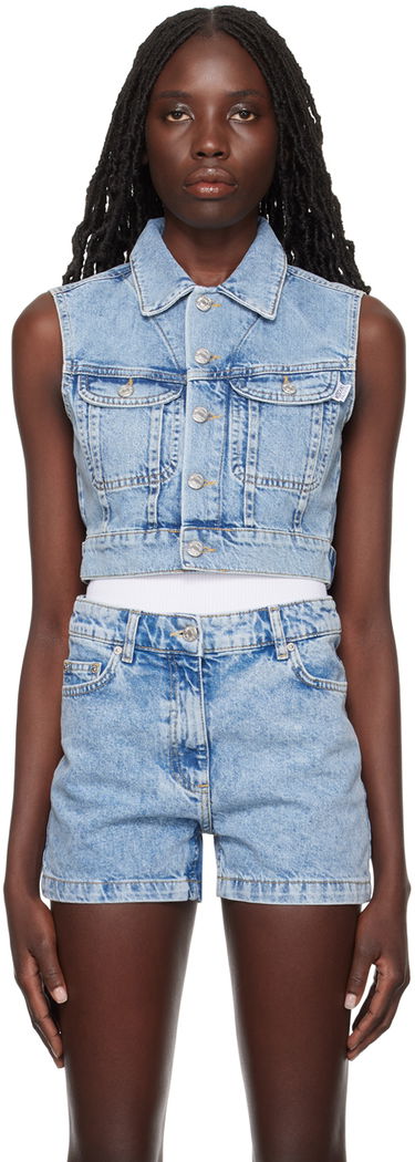 Vest Moschino Moschino Jeans Faded Denim Vest Blå | 0505 3236, 0