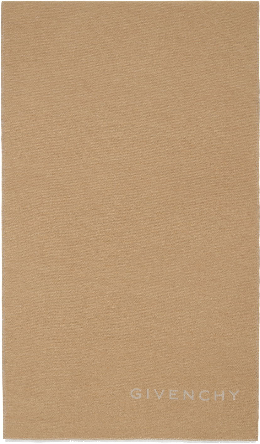 Tørklæde Givenchy Givenchy Woven Scarf Beige | BG00MUG06U280