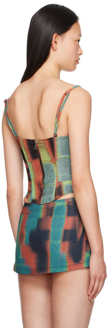 Nederdel Miaou Miaou Deia Printed Corset Top Flerfarvet | 7069VC2RST, 2