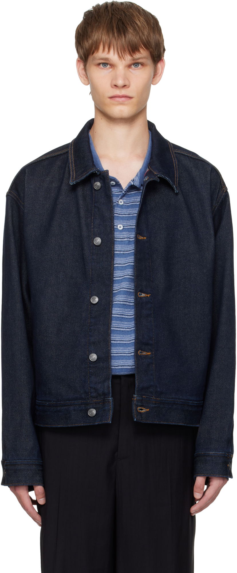 Jakke BOSS Hugo Regular-Fit Denim Jacket Blå | 50547402