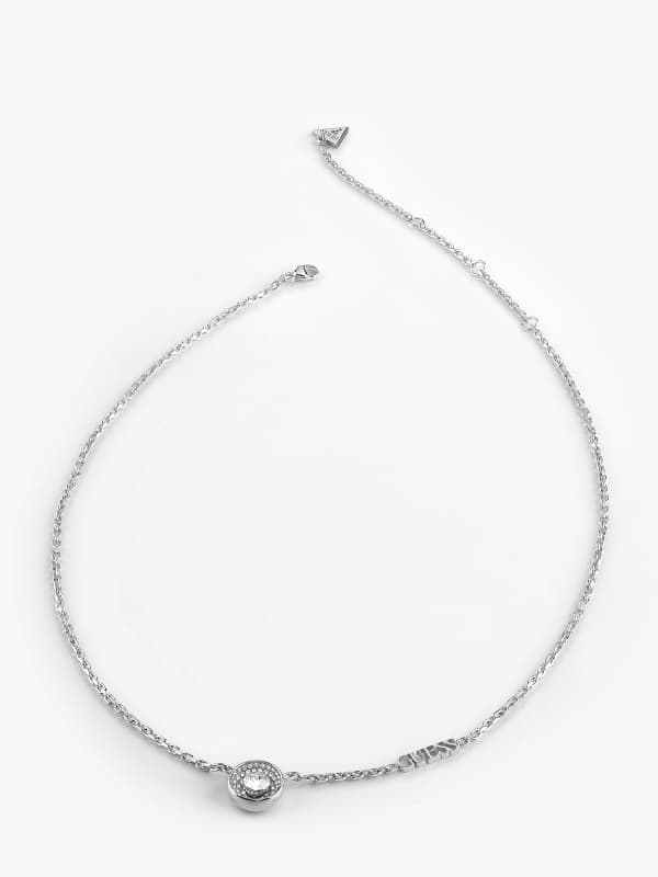 Halskæde GUESS “Unique Solitaire” Necklace Metalisk | JUBN03398JW, 0
