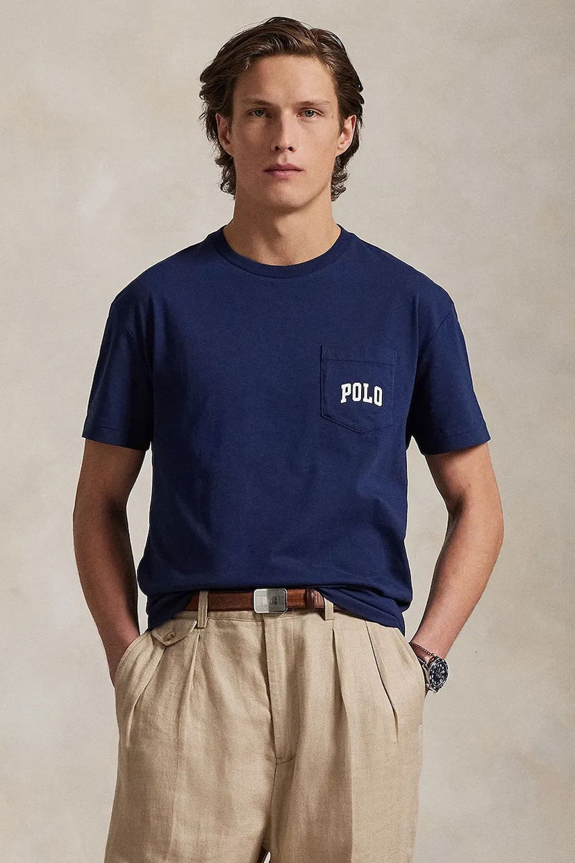 T-shirt Polo by Ralph Lauren Polo Ralph Lauren Sscnpktm12 Short Sleeve T-Shirt Mørkeblå | 710974585