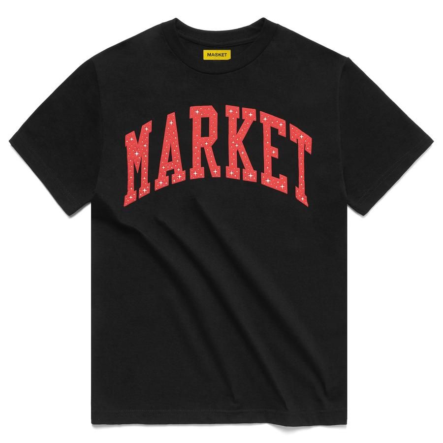 T-shirt MARKET Arc Puff T-Shirt Sort | 399000613/0001, 0