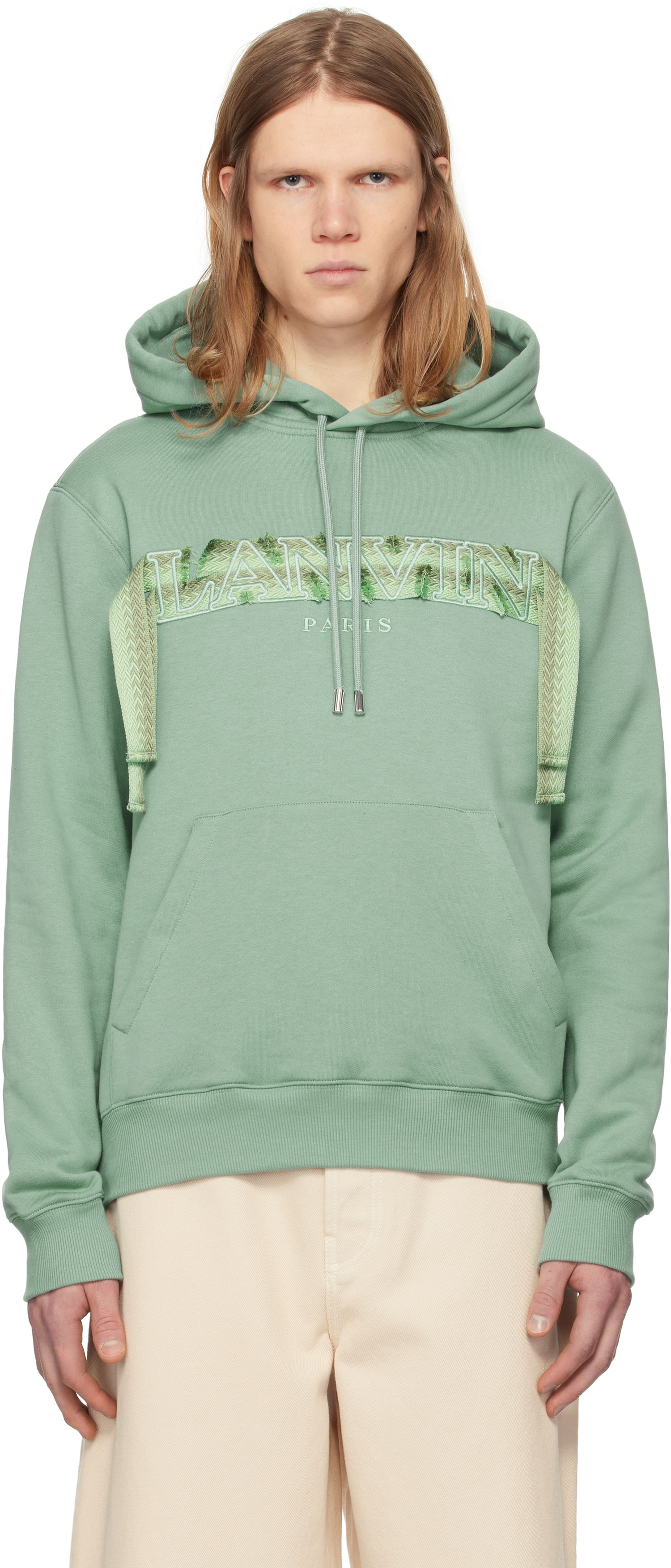 Sweatshirt LANVIN Lanvin Curb Lace Hoodie Grøn | RM-HO0001-J199-P25, 0