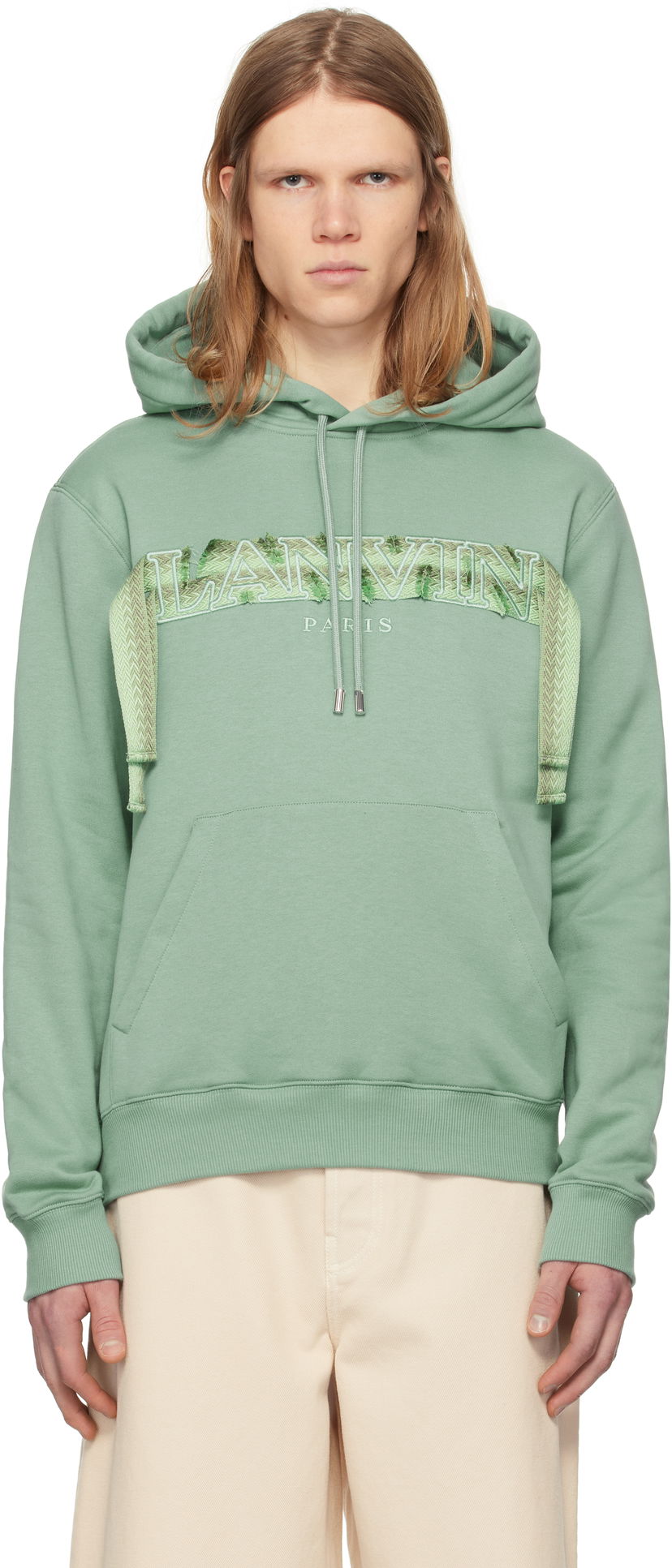 Sweatshirt LANVIN Lanvin Curb Lace Hoodie Grøn | RM-HO0001-J199-P25