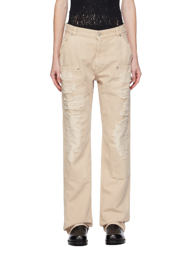 Bukser 1017 ALYX 9SM Destroyed Trousers Beige | AAUPA0411FA01