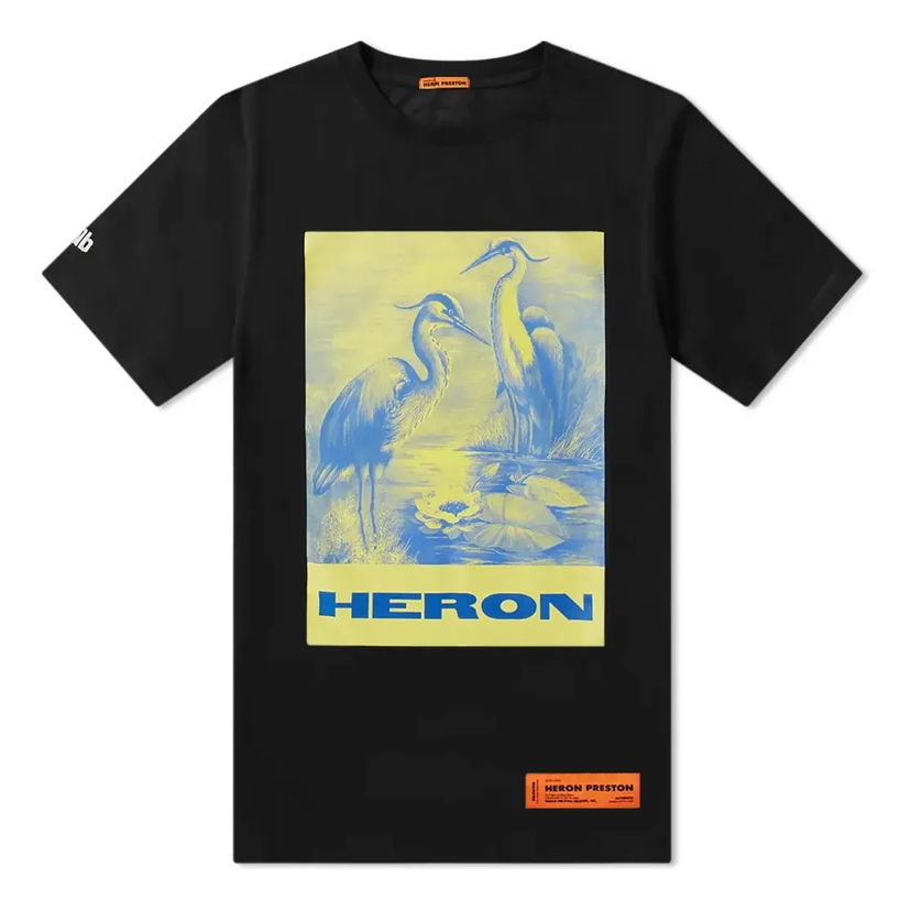 T-shirt HERON PRESTON Heron Preston Heron Painting Graphic T-Shirt Sort | HMAA004F197600080488