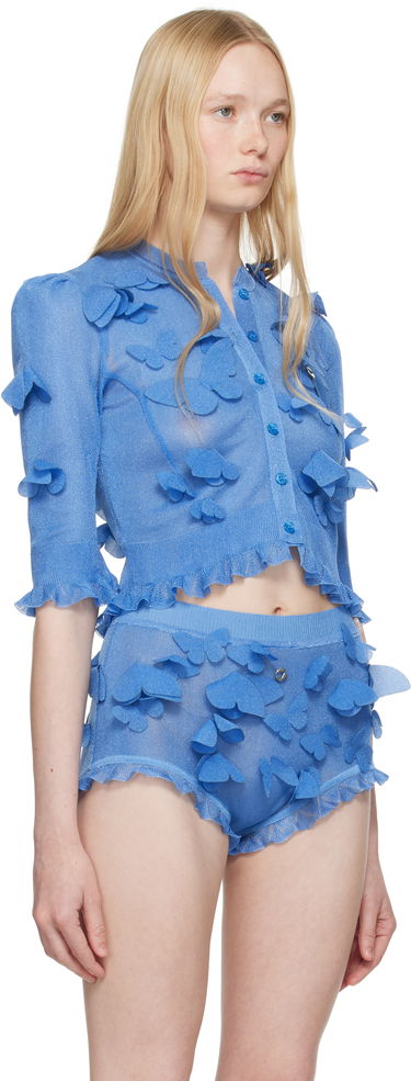 Trusser Coperni Coperni Knitted Butterfly Top Lyserød | COPML142Y3015, 4