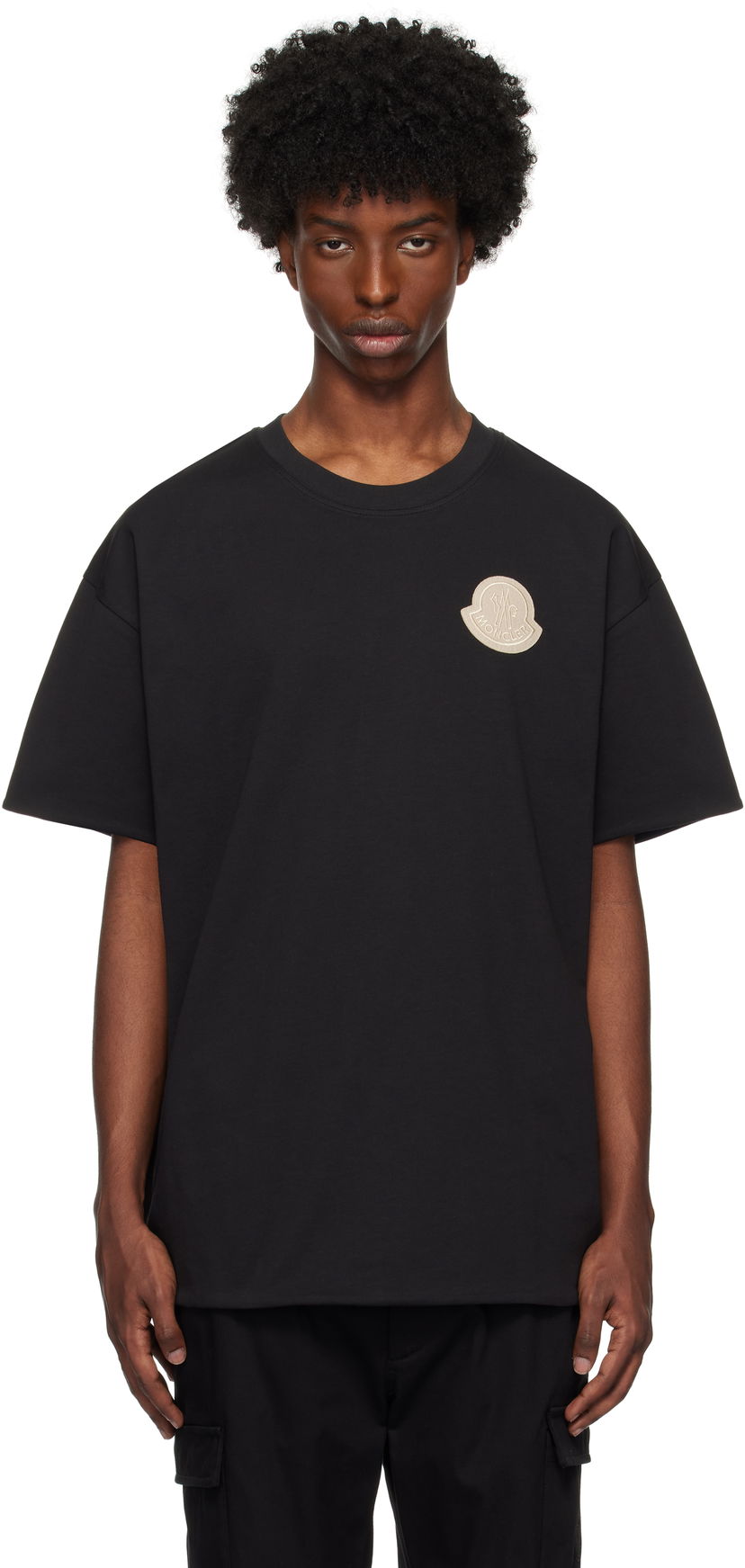 T-shirt Moncler Logo Reversible T-Shirt Sort | J20918C0003383927