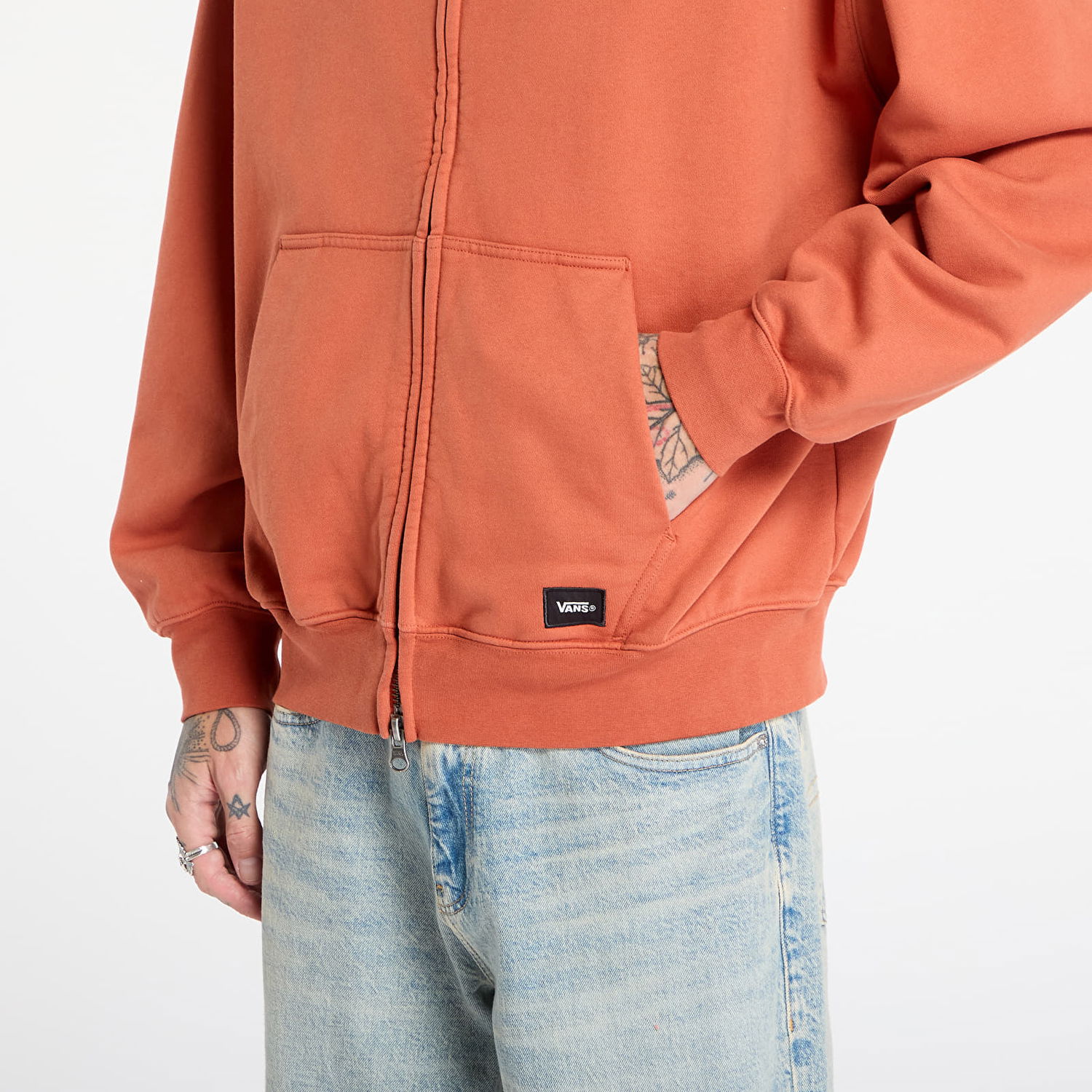 Sweatshirt Vans Sweatshirt LX Zip Hoodie Orange | VN000P98Y7X1, 1