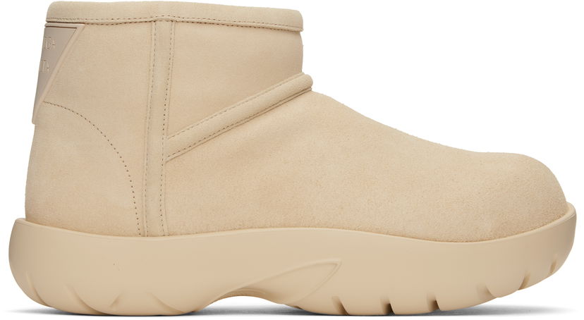 Sneakers og sko Bottega Veneta Bottega Veneta Snap Ankle Boots Beige | 810717 V1NY1
