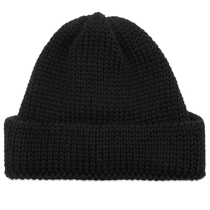 Beanie Universal Works Universal Works British Wool Short Watch Cap Sort | 33350-BLK