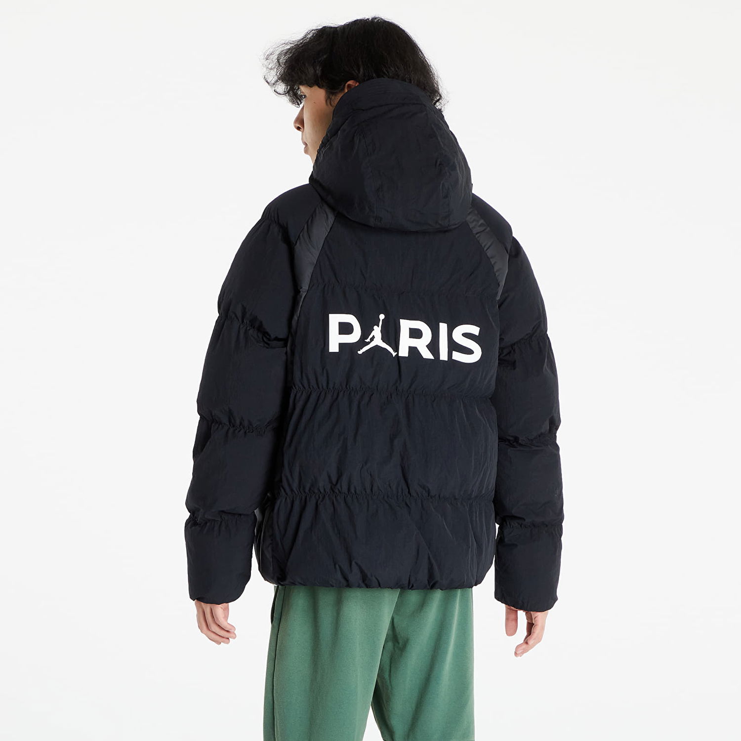 Puffer jakke Jordan Paris Saint-Germain Puffer Jacket Sort | DB6494-010, 0