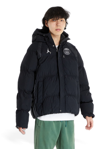 Puffer jakke Jordan Paris Saint-Germain Puffer Jacket Sort | DB6494-010