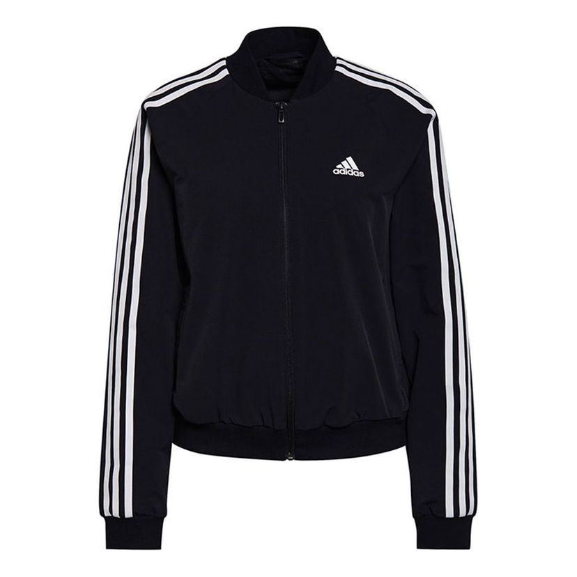 Bomberjakke adidas Originals Striped Long Sleeve Training Jacket Sort | GS1352