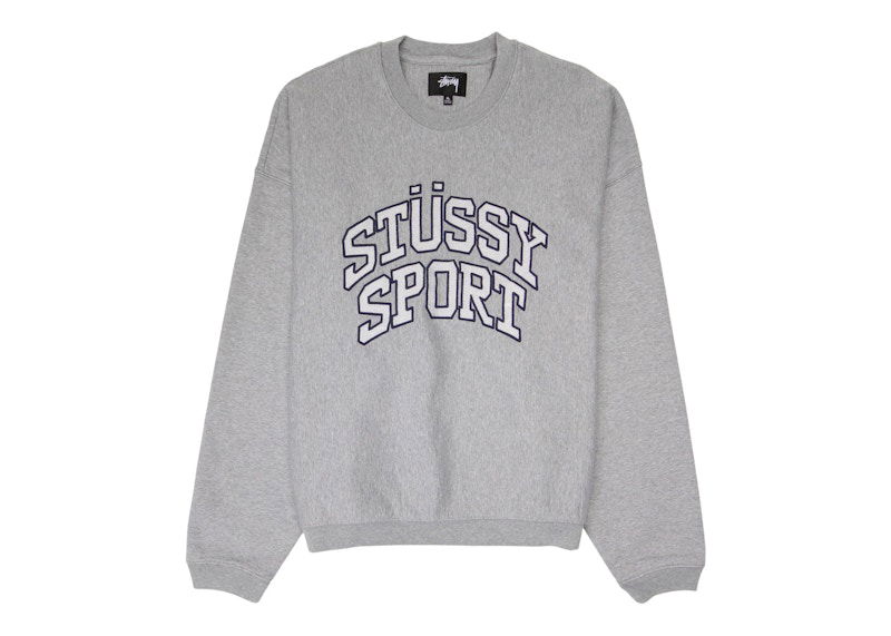Sweater Stüssy Oversized Sport Graphic Crew Grå | 118487-GHEA