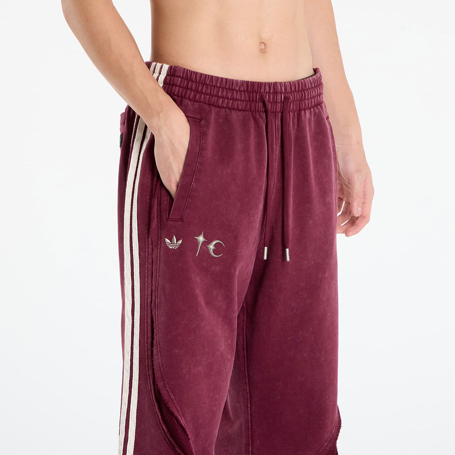 Joggingbukser adidas Originals Thug Club Teamgeist Washed Paneled Sweat Joggers Bourgogne | KC2217, 1