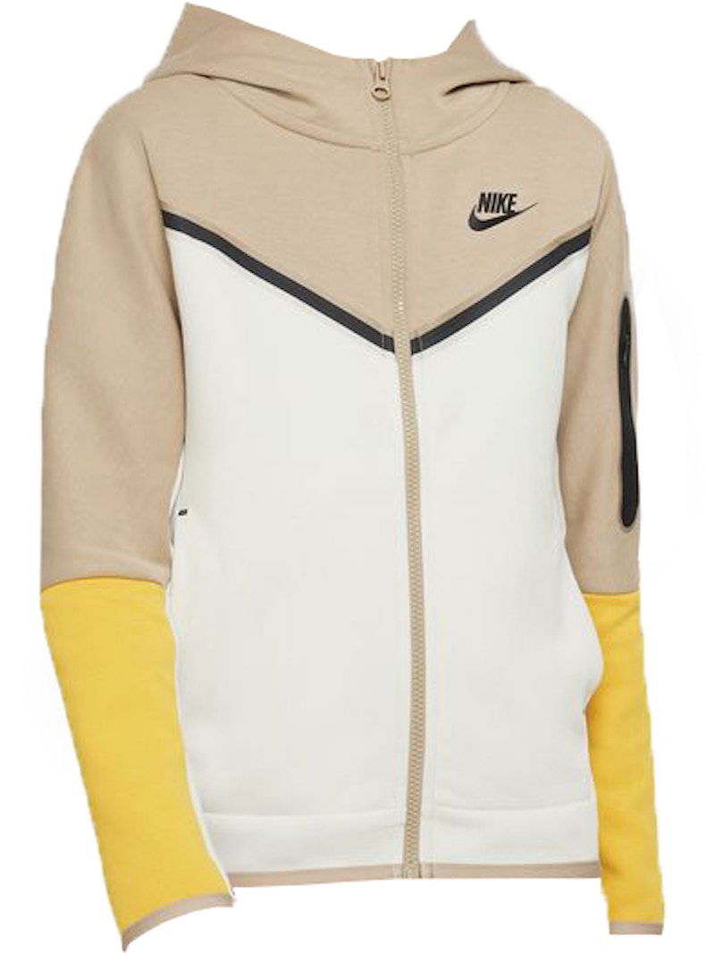 Sweatshirt Nike Kids Sportswear Tech Fleece Hoodie Beige | CU9223-247