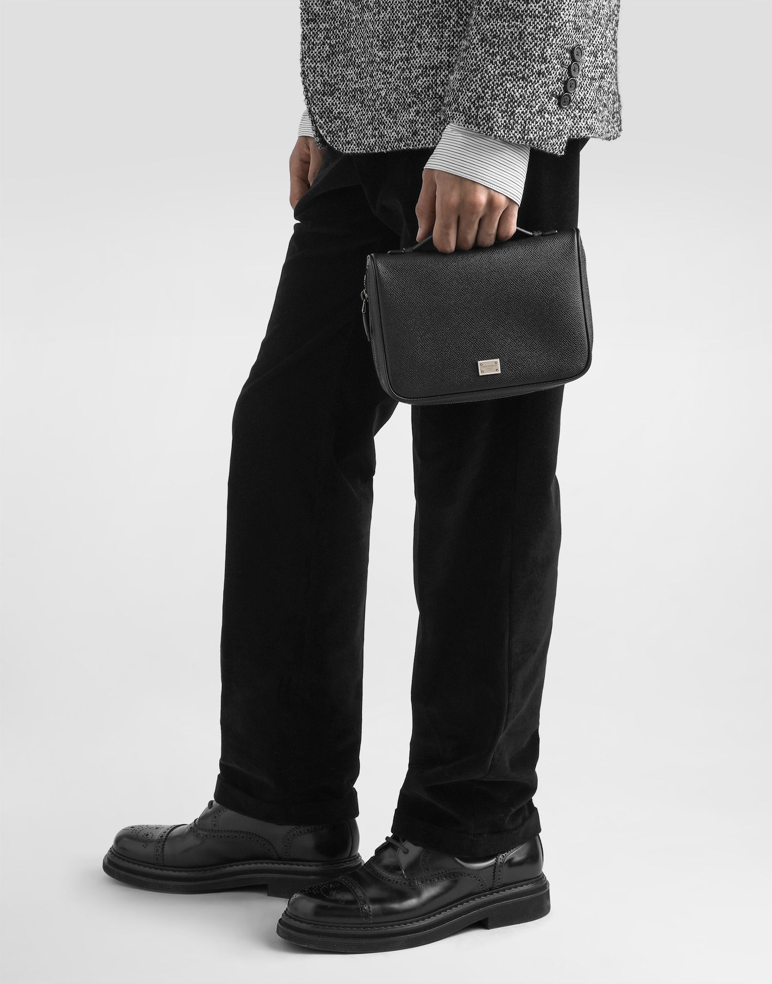 Rejsetaske Dolce & Gabbana Dolce & Gabbana Sicily Alpine Calfskin Necessaire Sort | BP3412BG66280999, 1