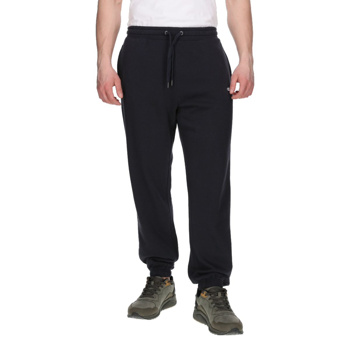 Joggingbukser Champion Basic Drawstring Cuffed Sweatpants Sort | CHA241M126-21, 0