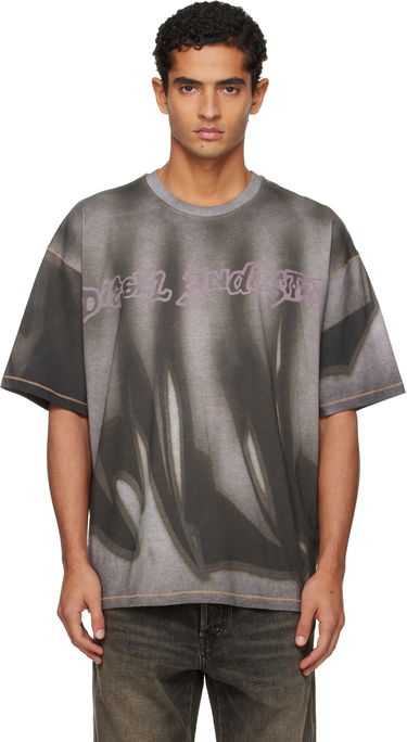 T-shirt Diesel Oversized Faded Graphic T-shirt with Contrast Stitching Grå | A21623-0BKBY-98BA, 0