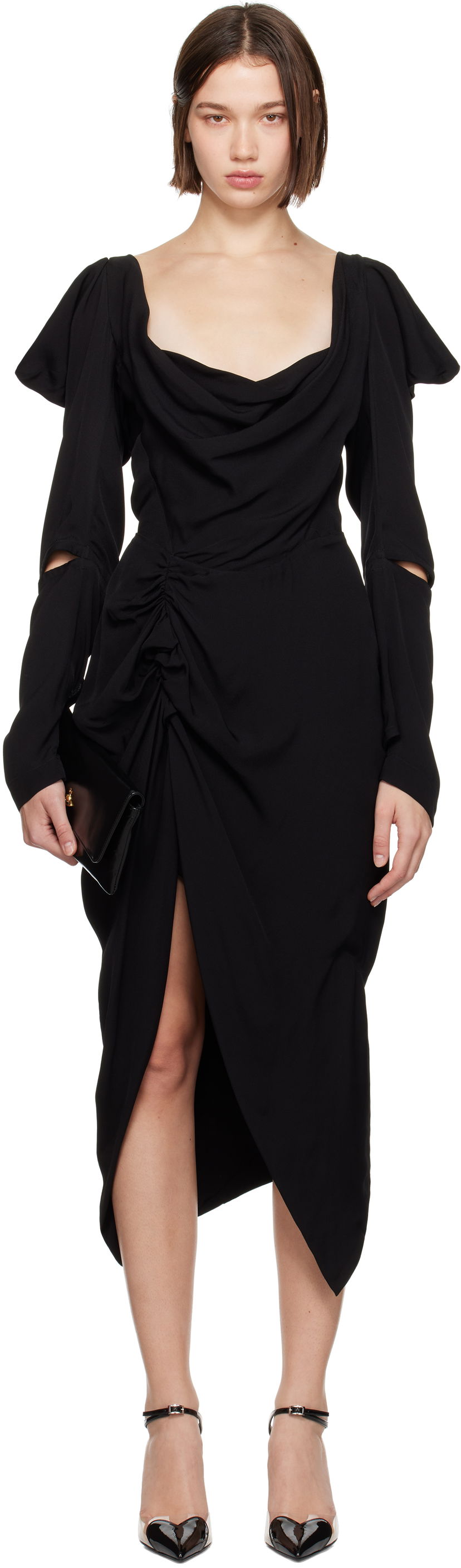 Kjole Vivienne Westwood Side Panther Dress Sort | 1101037Z-W00W0-