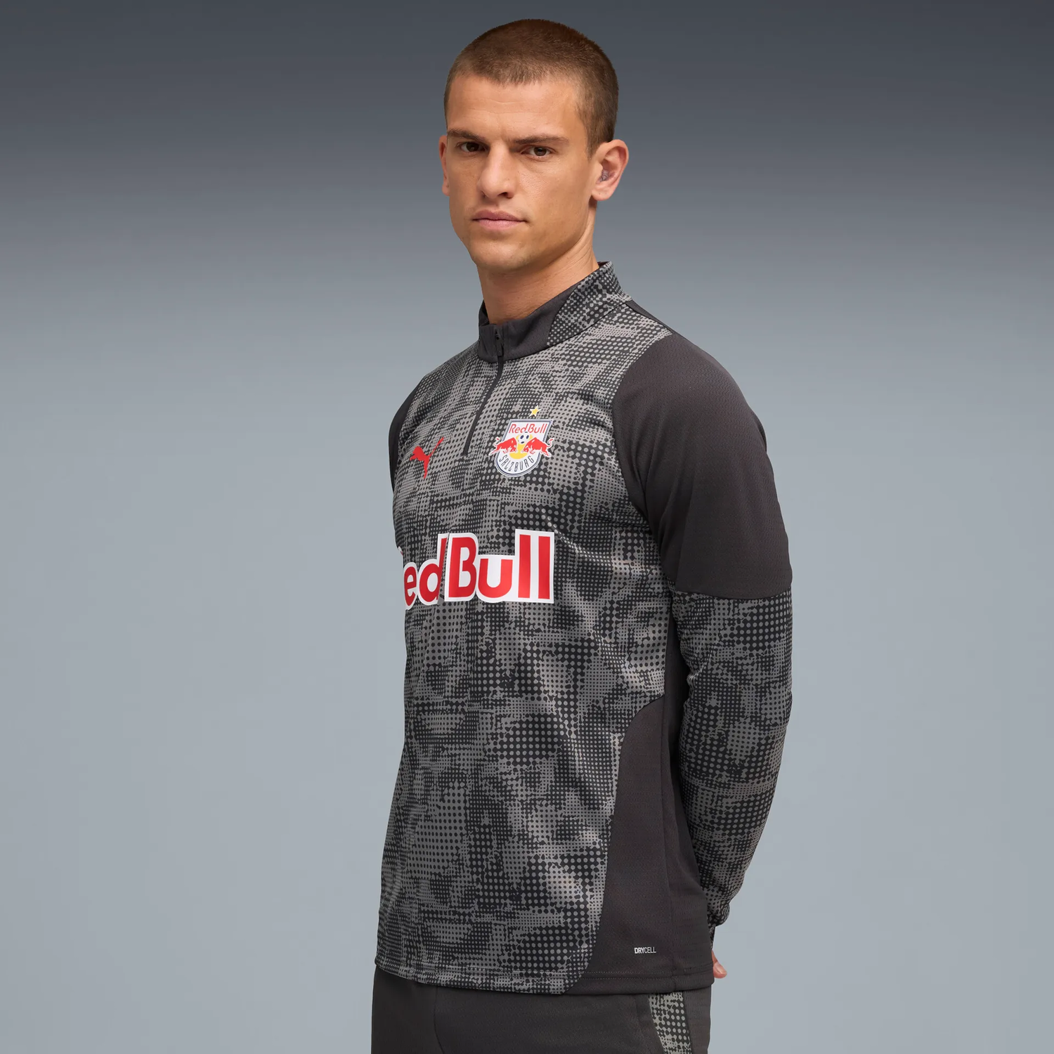 T-shirt Puma Red Bull Salzburg Training 1/4 Zip Top Sort | 781755-17, 1