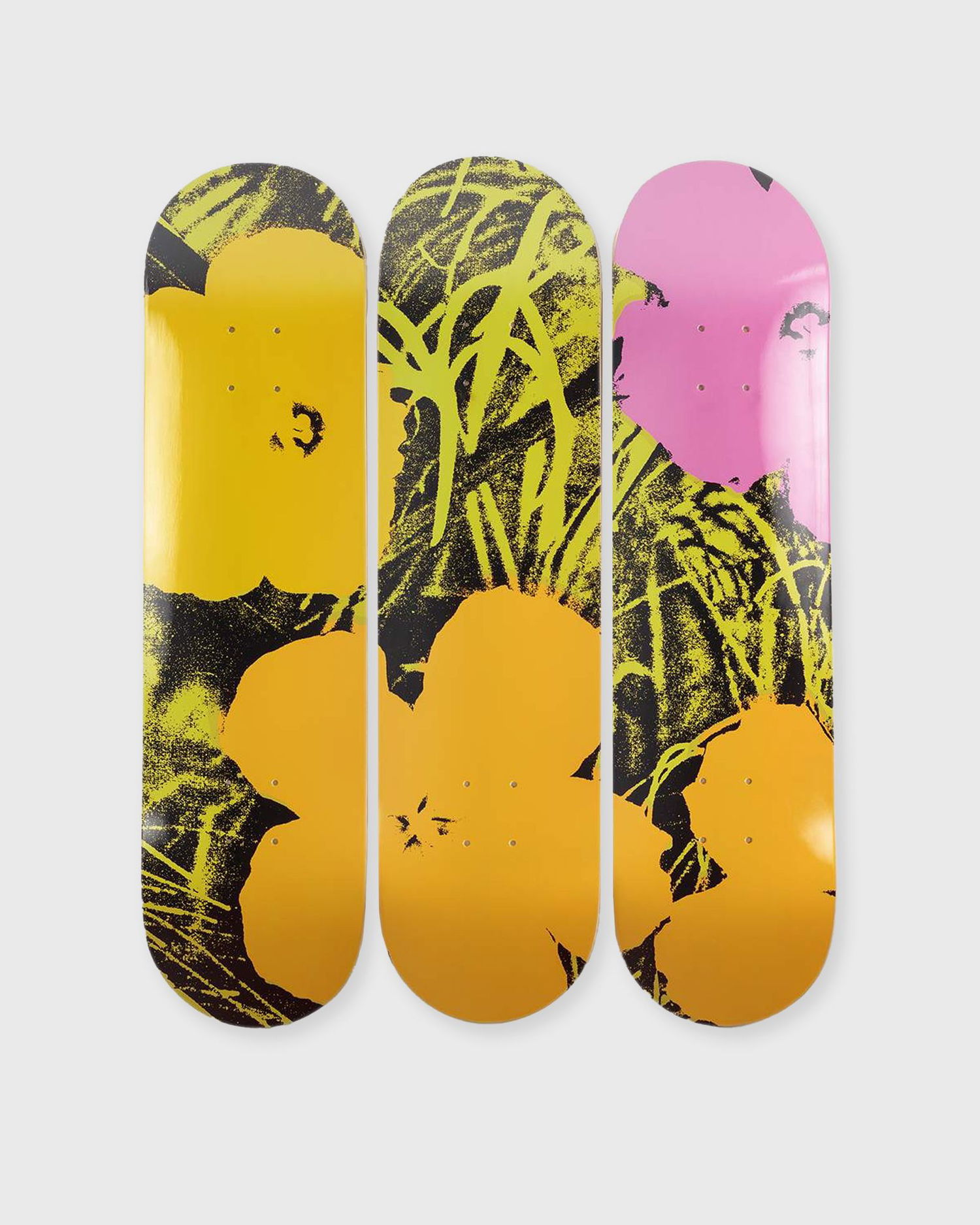 Flexstyle The Skateroom Andy Warhol Flowers Deck Gul | 5407006111658, 0