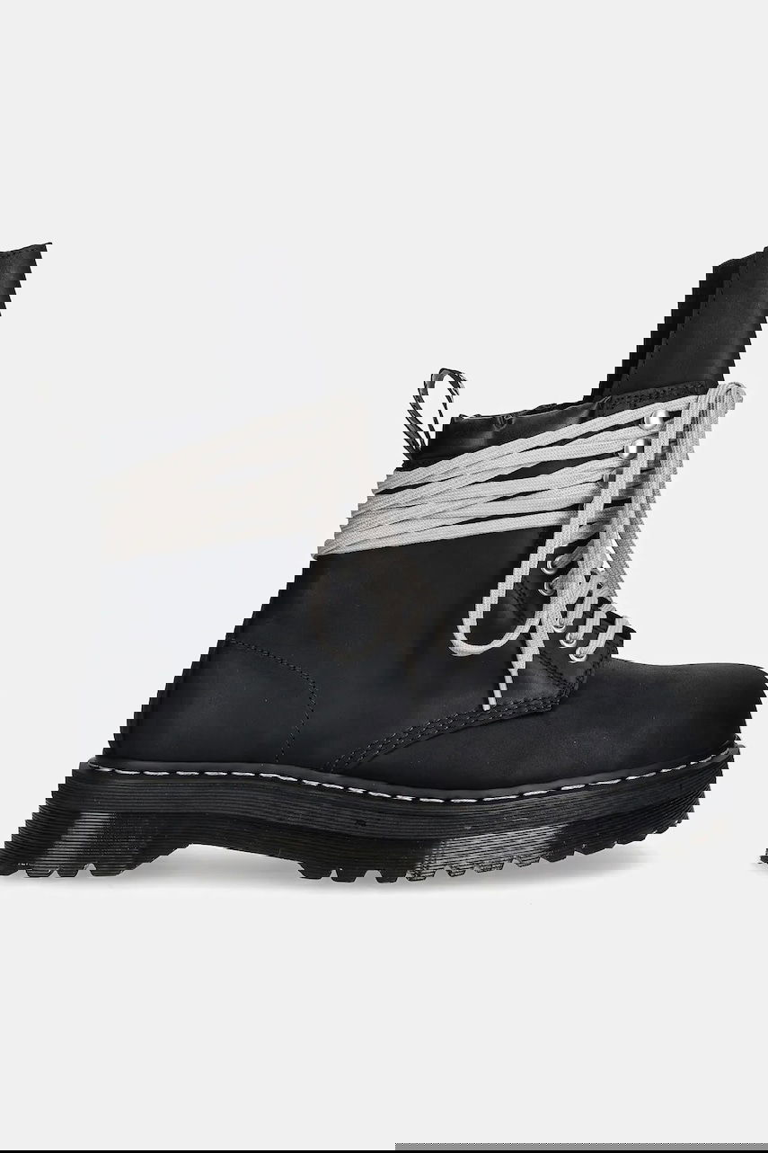 Sneakers og sko Rick Owens Rick Owens DRKSHDW x Dr. Martens Quad Sole Steel Toe Boot Sort | DM02E6813.9001, 1