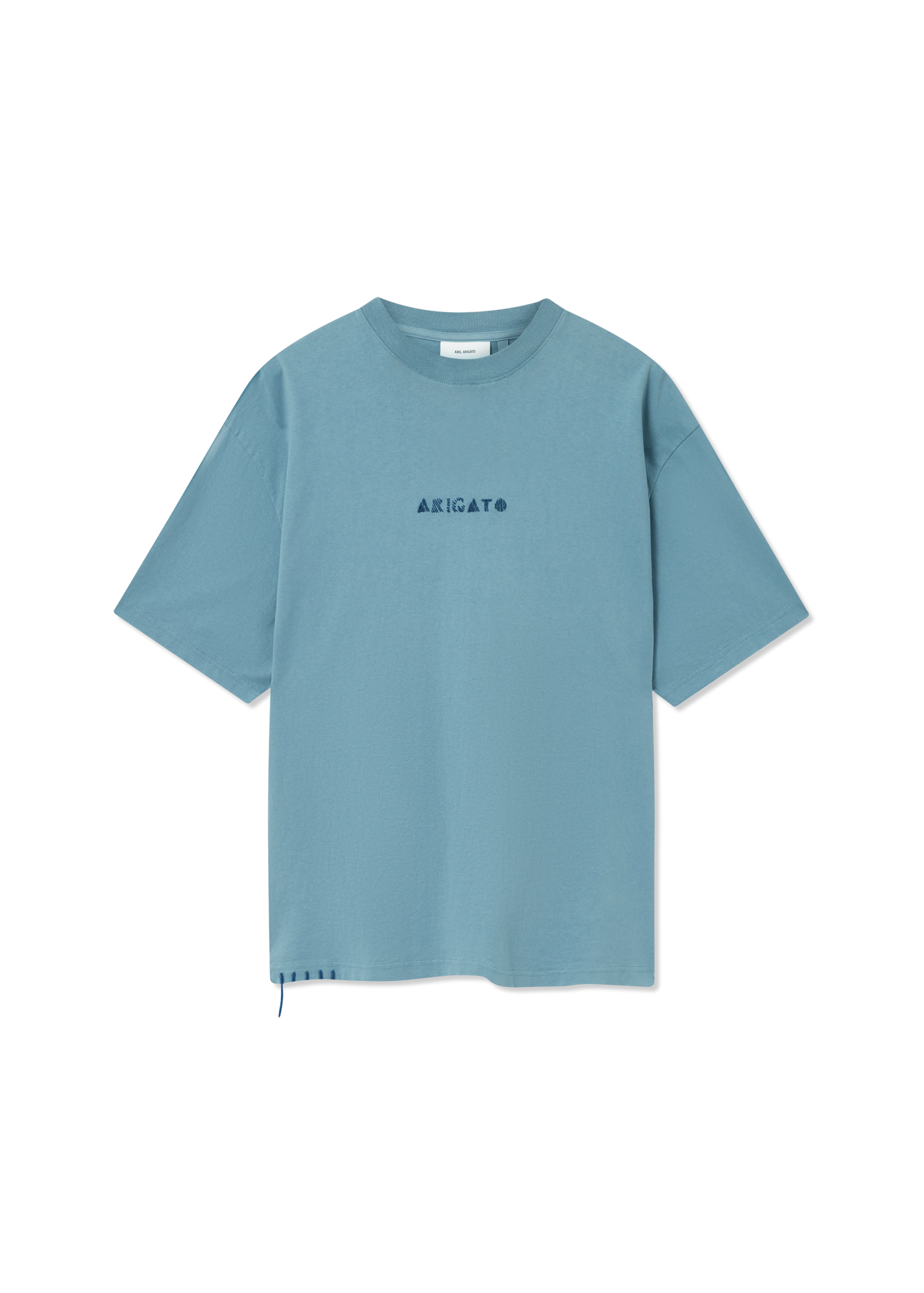 T-shirt AXEL ARIGATO Men's Relaxed Fit T-Shirt with Logo Embroidery Blå | A3443003, 0