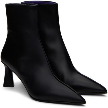 Tøj Stella McCartney Stella McCartney Elsa Pointed Toe Ankle Boots Sort | 810323AP0250, 3