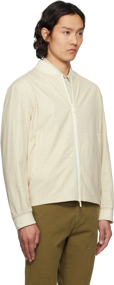 Bomberjakke BOSS BOSS Slim-Fit Bomber Jacket Beige | 50539477, 1