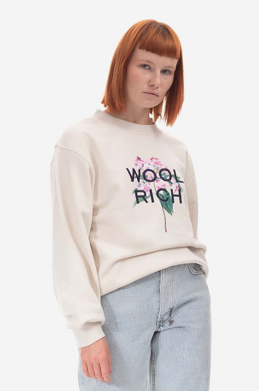 Sweatshirt WOOLRICH Mountain Laurel Sweatshirt Beige | CFWWSW0107FRUT3164
