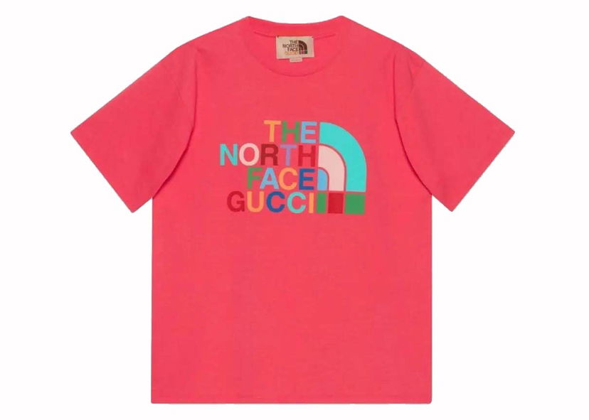 T-shirt Gucci x The North Face T-Shirt Red Multi Rød | 616036 XJDTV 5519