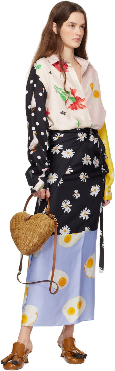 Håndtaske Moschino Moschino 'Love Me' Wicker Heart Bag Brun | MC4138PP1M 251MOON1 10A, 3