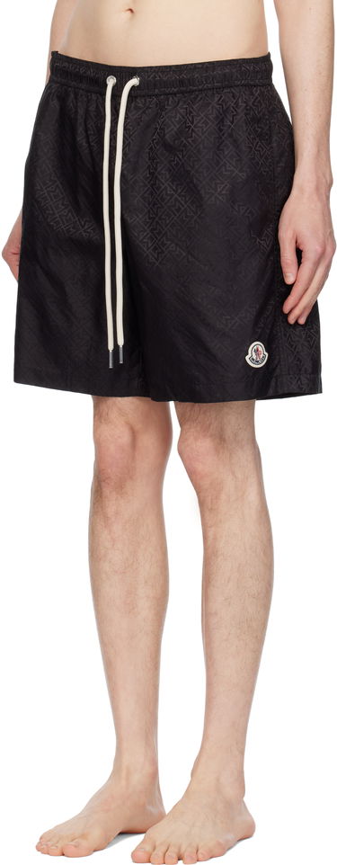Badetøj Moncler Moncler Monogram Swim Shorts Sort | K10912C000025987H, 3