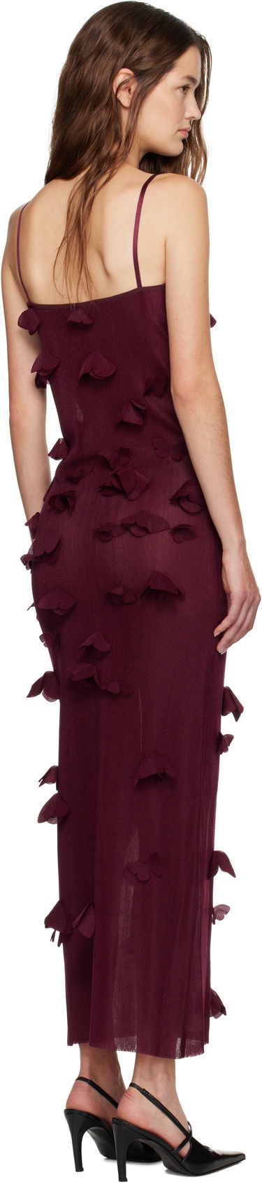 Kjole Coperni Coperni Butterflies Techno Midi Dress Bourgogne | COPML166Y3015, 2