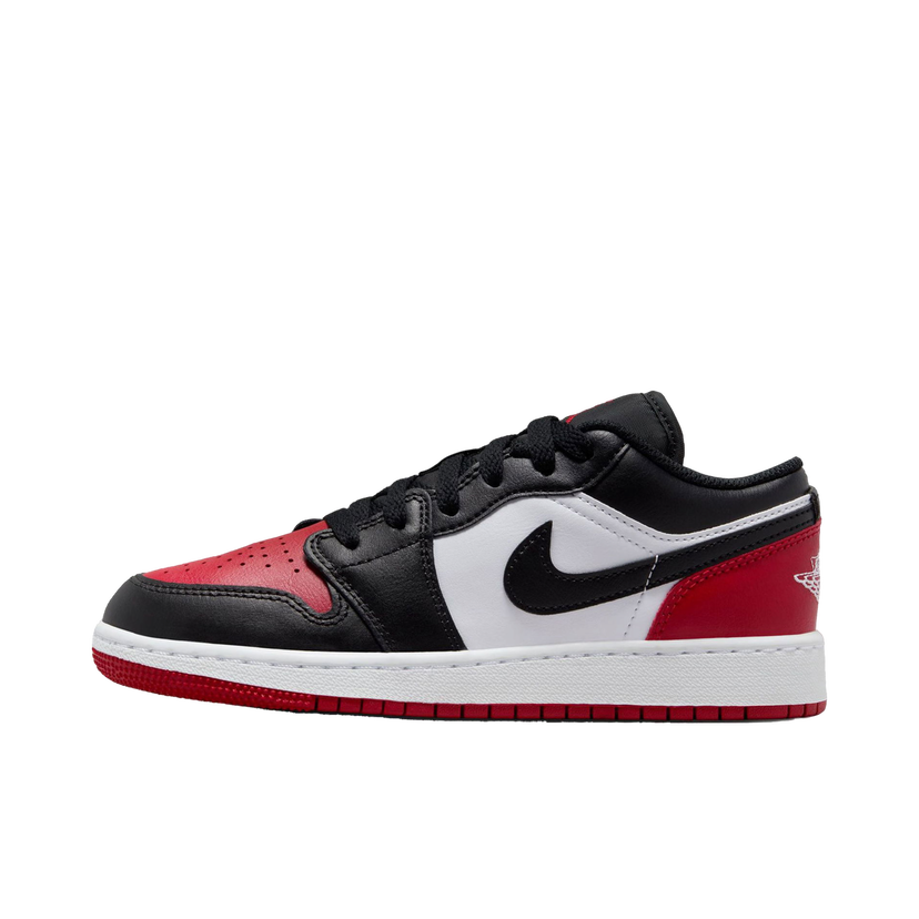 Sneakers og sko Jordan Jordan 1 Low Bred Toe 2.0 (GS) Sort | 553560-161