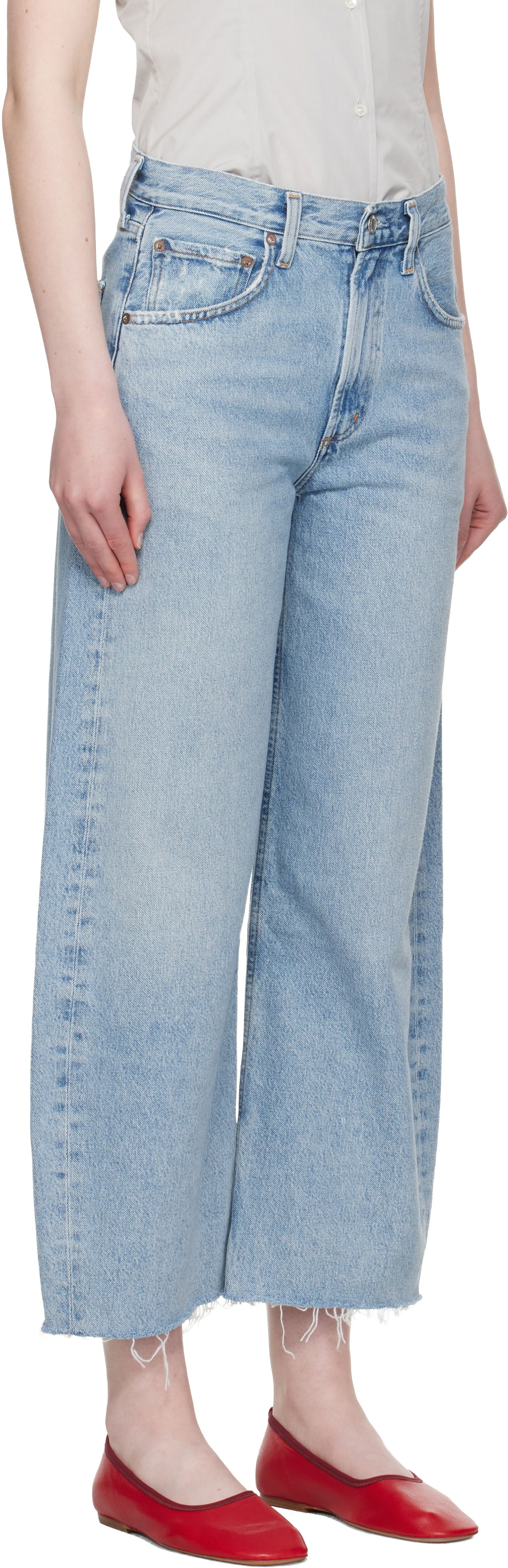 Jeans AGOLDE AGOLDE Low Curve Fray Jeans Blå | A238-1206, 1