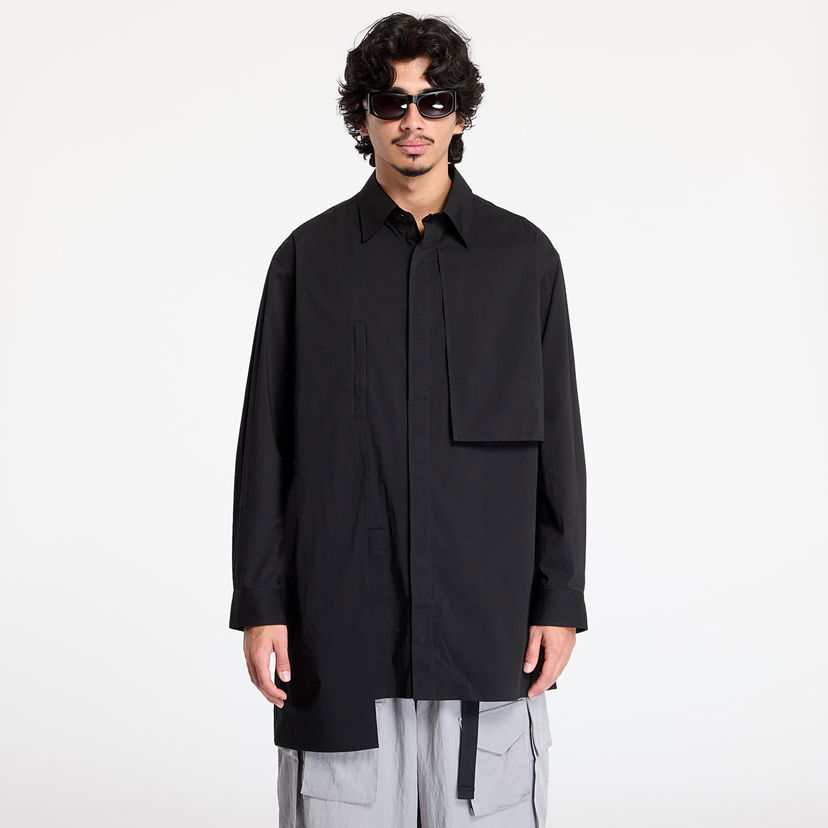 Skjorte Y-3 Sporty Cotton Shirt Sort | IR7111