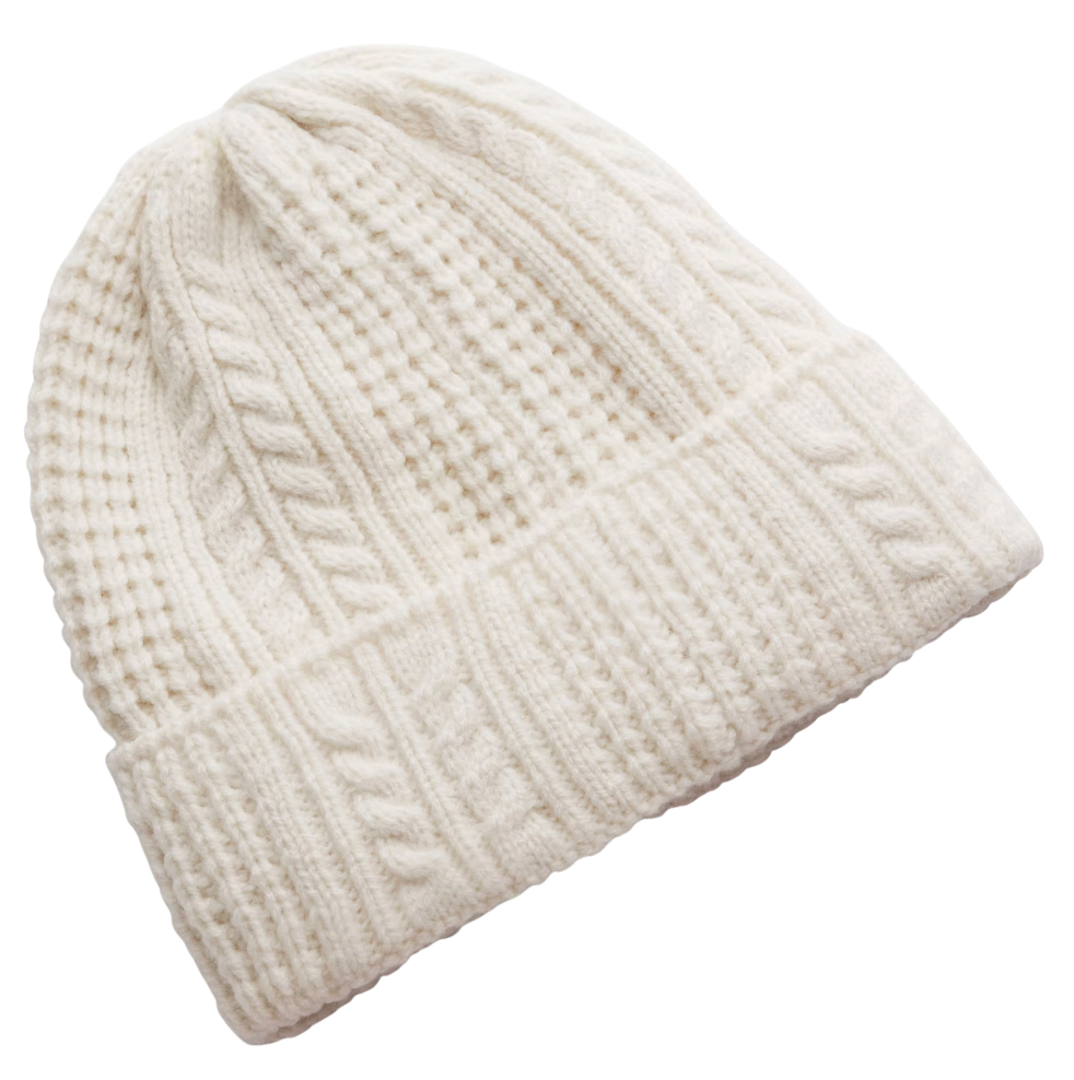 Beanie Under Armour Halftime Cable Knit Beanie Hvid | 1386639-279, 1