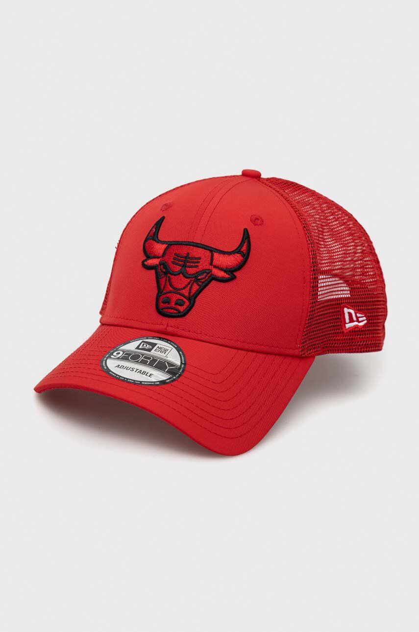 Kasket New Era HOME FIELD CHICAGO BULLS 9FORTY TRUCKER Cap Rød | 60298608.FDR, 0