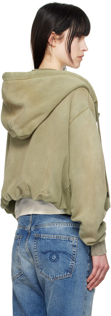Sweatshirt R13 R13 Balloon Zip-Up Hoodie Grøn | R13WK216-001BD, 2