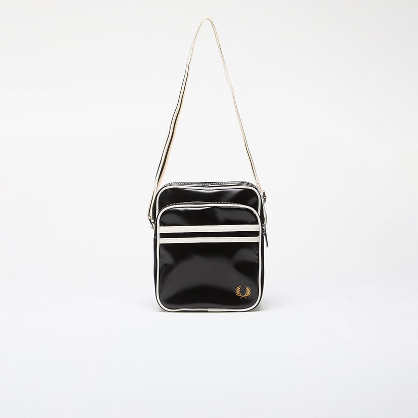 Skuldertaske Fred Perry Classic Side Bag Black/ Ecru 2 l Sort | L8258 D57
